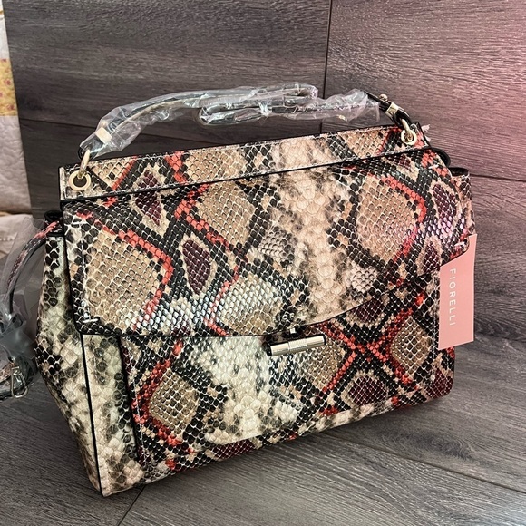Fiorelli Flynn Satchel in Snake Emboss bag - Picture 7 of 11